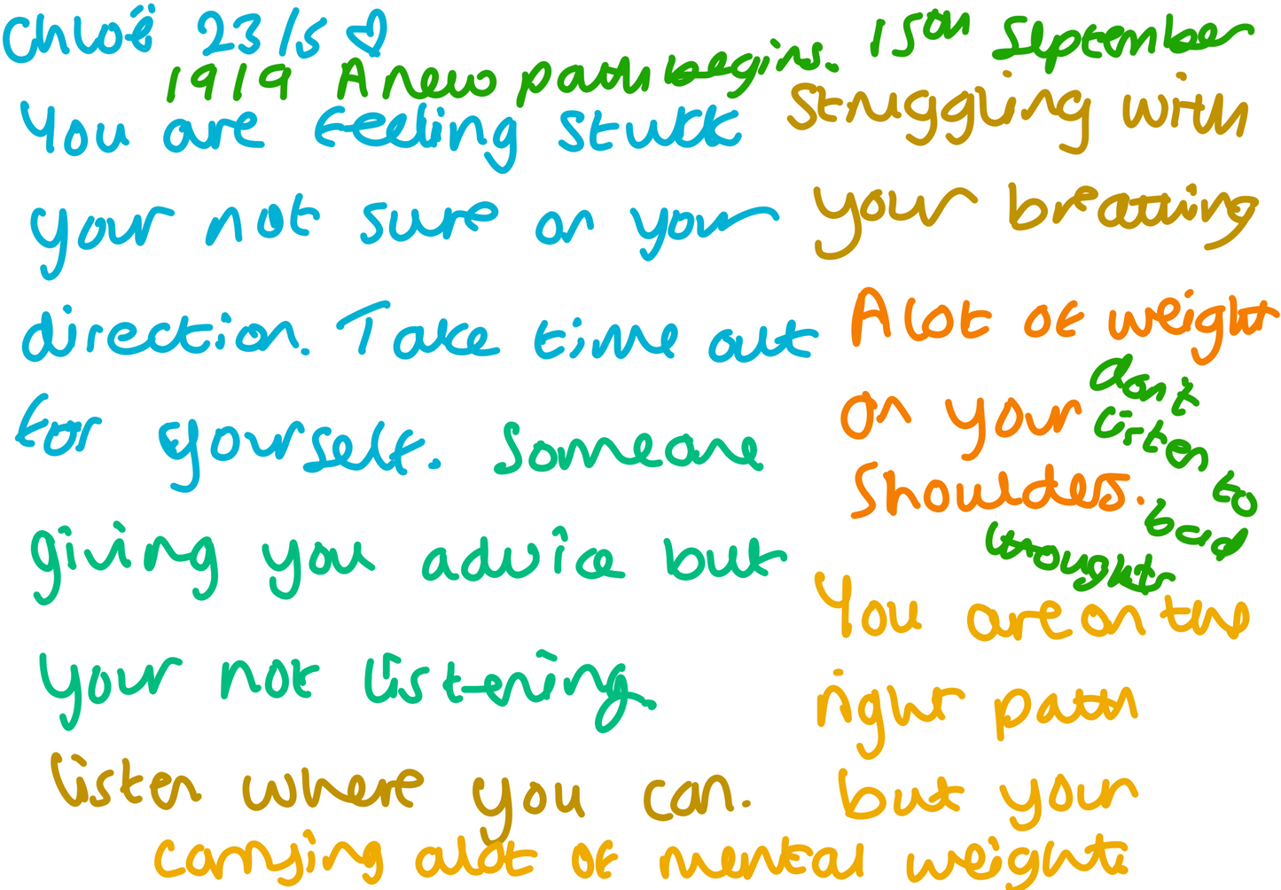 Full live iPad scribble reading