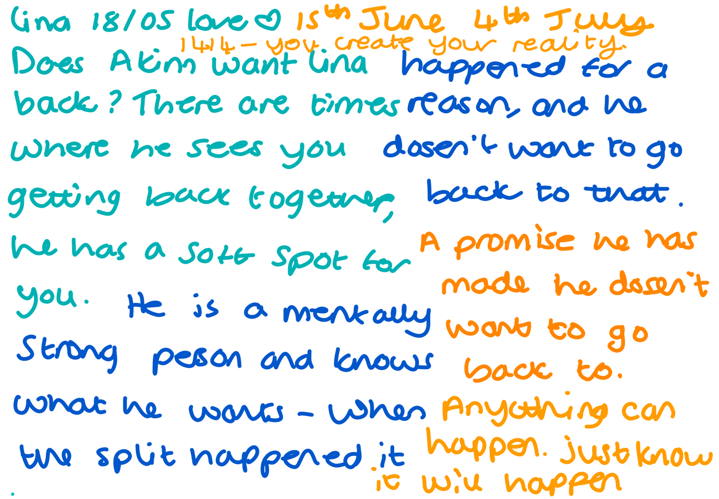 Full live iPad scribble reading